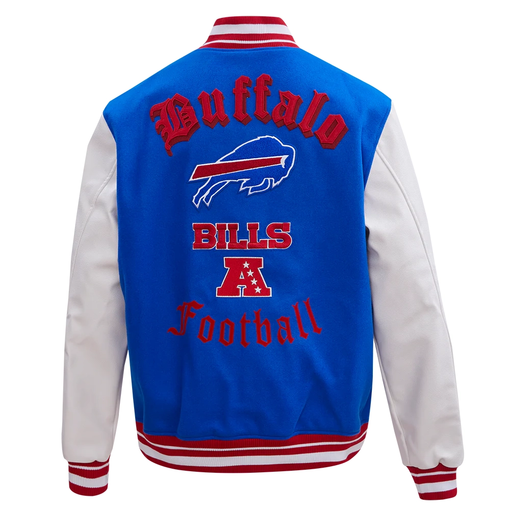 Buffalo Bills Old English Varsity Jacket On Sale