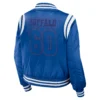 Buffalo Bills Full-Zip Women's Blue Satin Jacket - Image 2