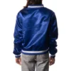Women's Buffalo Bills Full-Zip Blue Satin Jacket - Image 2