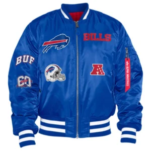 Buffalo Bills Ma-1 Royal Blue Bomber Jacket