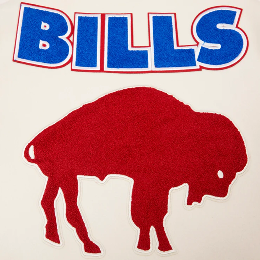 Bills Classic Men's Leather Varsity Jacket