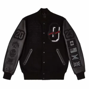 OVO For All The Dogs Varsity Jacket Black