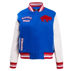 Alternative view of Buffalo Bills Retro Classic Women's Wool-Leather Jacket