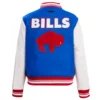 Buffalo Bills Retro Classic Women's Wool Leather Varsity Jacket On Slae