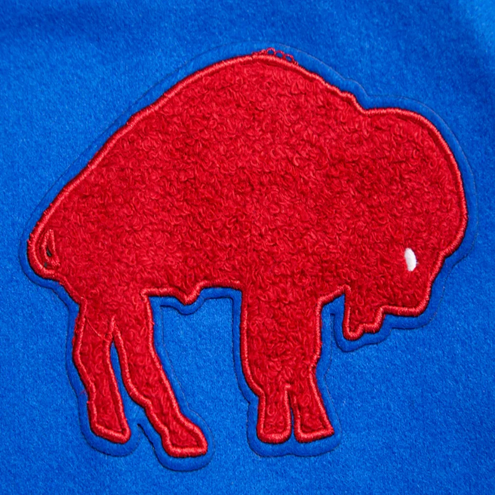 Shop Buffalo Bills Retro Classic Women's Wool Leather Varsity Jacket