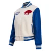 Buffalo Bills Retro Classic Women's Leather Varsity Jacket
