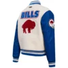 Buffalo Bills Retro Classic Women's Leather Varsity Jacket On Sale