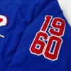 buffalo bills 1960 vintage blue wool varsity sleeve logo