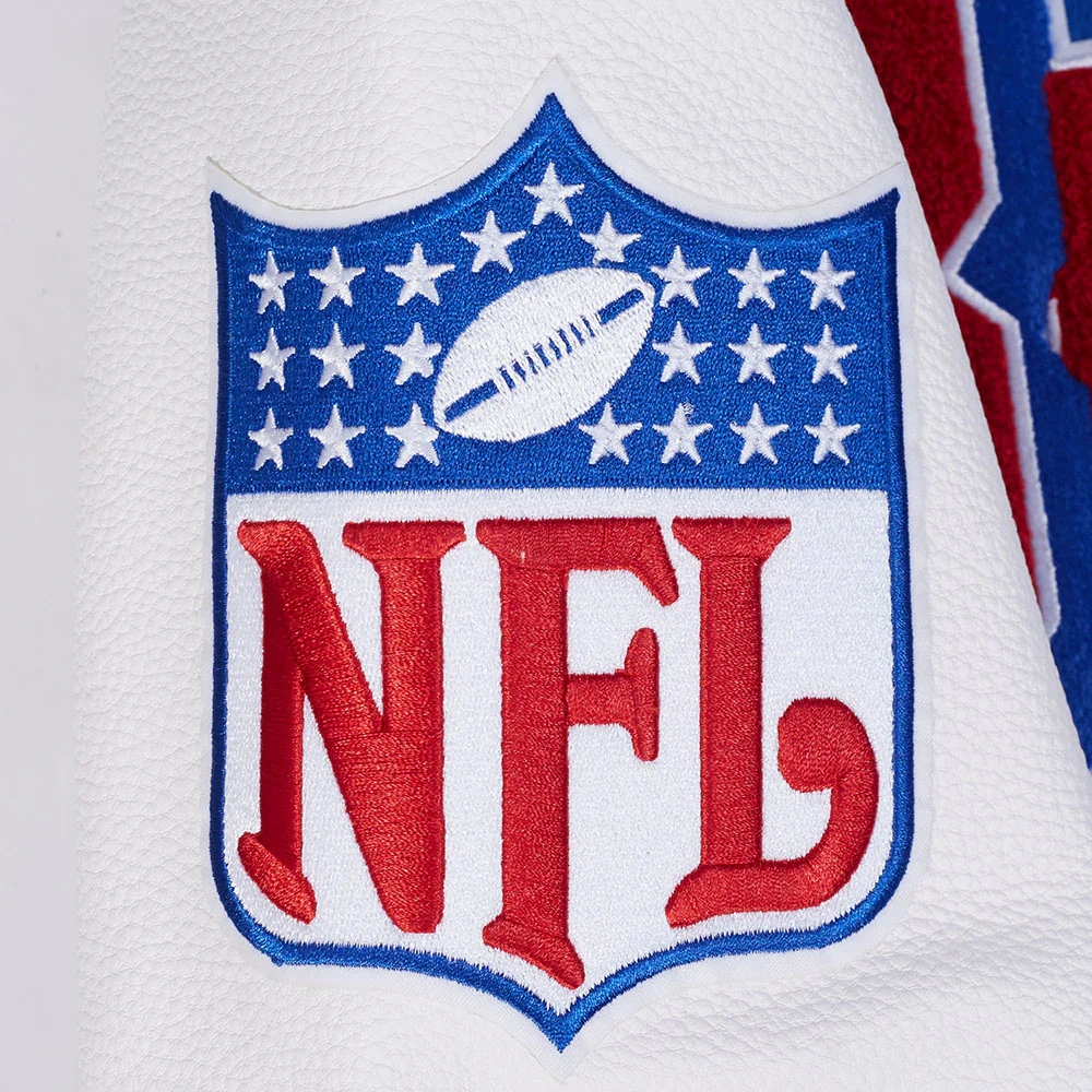 Buffalo Bills Best Of Men's Wool & Leather Jacket - Image 9