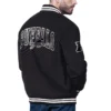 Buffalo Bills Blackout Corduroy Black Varsity Jacket - Image 2