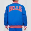 Buy Buffalo Bills Crest Emblem Blue Wool Varsity Jacket