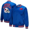 Buffalo Bills Double Down Blue Satin Varsity Jacket - Image 7