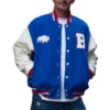 Buffalo Bills Football Wool/Leather Blue Jacket - Image 3
