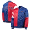Buffalo Bills Leader Red-Blue Satin Varsity Jacket - Image 4