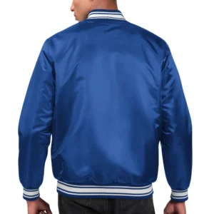 Alternative view of Buffalo Bills Locker Room Blue Satin Varsity Jacket