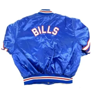 Alternative view of Buffalo Bills Mafia Classic Blue Satin Varsity Jacket