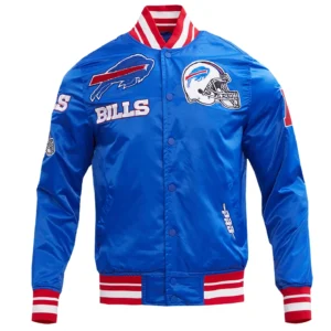 buffalo bills mashup satin varsity jacket