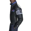Buffalo Bills Midfield Black Leather Jacket - Image 2