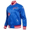 buffalo bills old english full-snap varsity jacket