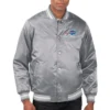 Buffalo Bills Printed Team Logo Gray Satin Jacket