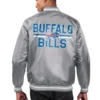 Buffalo Bills Printed Team Logo Gray Satin Jacket - Image 2