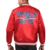 Buffalo Bills Printed Team Logo Red Satin Jacket - Image 2