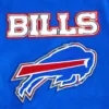 Buffalo Bills Pro Prep Blue-White Wool & Leather Jacket - Image 10