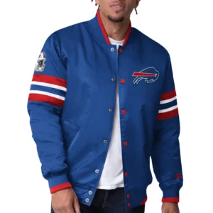 Buffalo Bills Scout Royal Satin Varsity Jacket