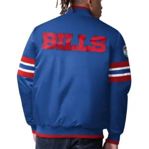 Alternative view of Buffalo Bills Scout Royal Satin Varsity Jacket