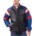 Buffalo Bills Spirit G111 Black Leather Varsity Jacket