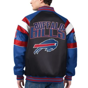 Alternative view of Buffalo Bills Spirit G111 Black Leather Varsity Jacket
