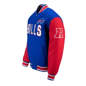 Alternative view of Buffalo Bills Sublimated Blue/Red Wool Jacket
