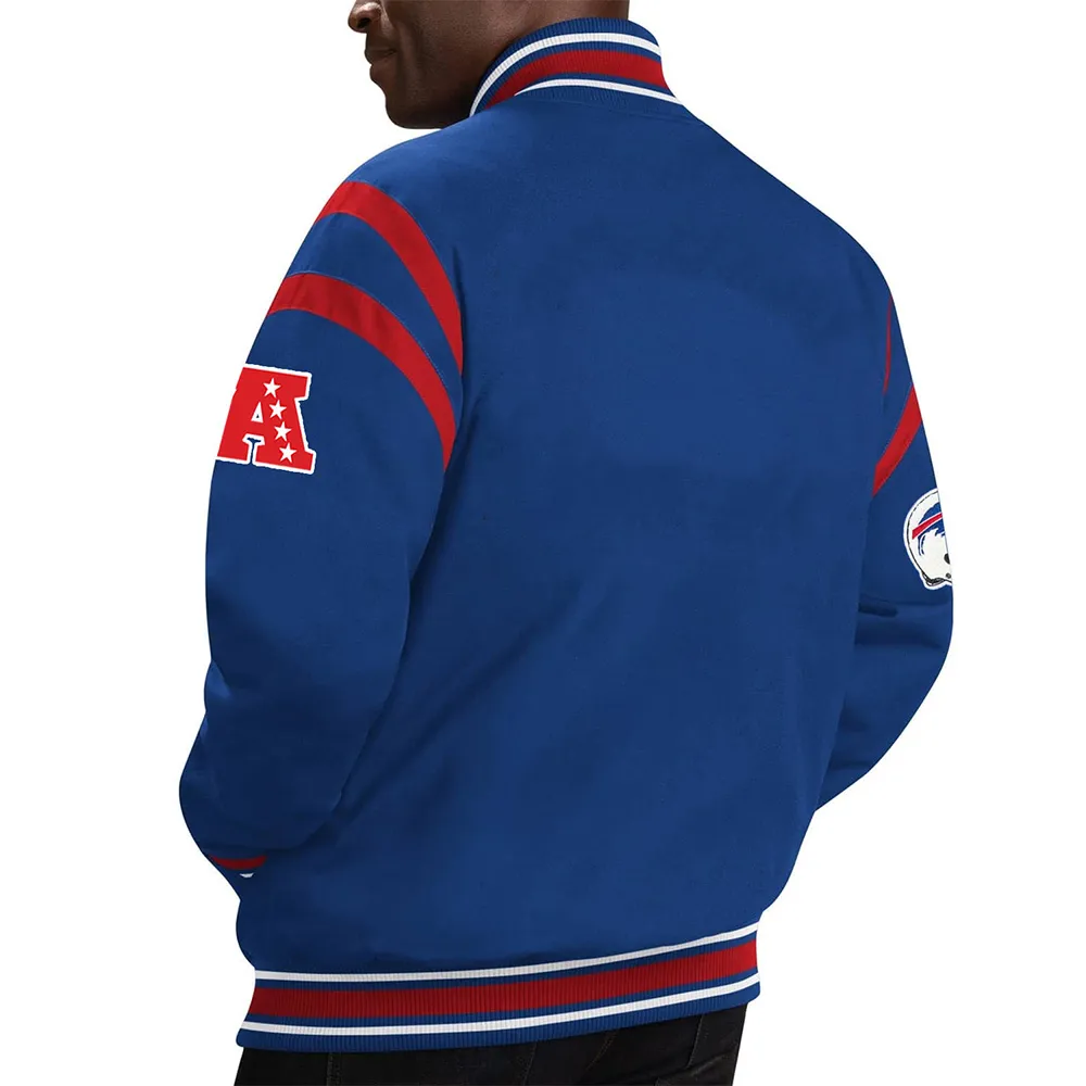Buffalo Bills Tailback Blue Cotton Jacket - Image 2