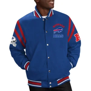 Buffalo Bills Tailback Blue Cotton Jacket
