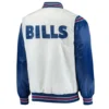 Buffalo Bills The Enforcer White & Blue Satin Jacket - Image 2