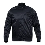 Buffalo Bills Triple Black Satin Varsity Jacket