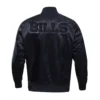 Buffalo Bills Triple Black Satin Varsity Jacket - Image 4