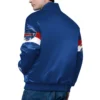 Buffalo Bills Triple Option Satin Varsity Jacket - Image 3