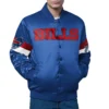 Buffalo Bills Triple Option Satin Varsity Jacket