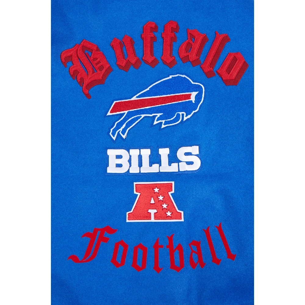 Buffalo Bills Classic Wool & Leather Varsity Jacket - Image 8