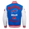 buffalo bills wool & leather classic varsity jacket