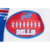 buffalo bills wool & leather classic varsity sleeve logo