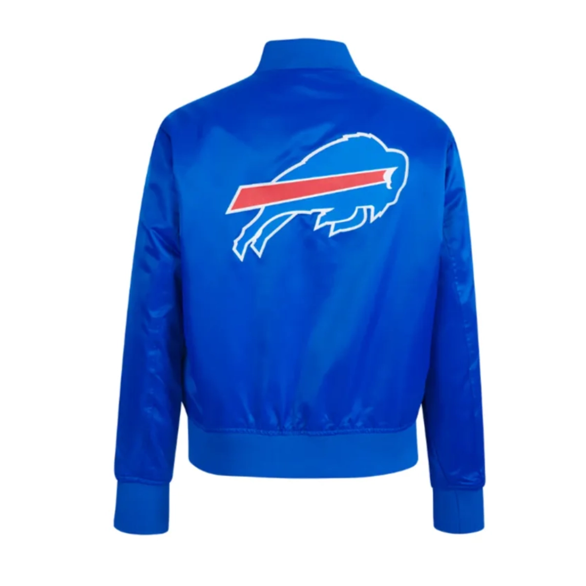 Womens Buffalo Bills Classic Blue Satin Jacket - Image 4
