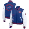 Buffalo Bills Cropped Full Zip Andrews Women’s Wool Jacket - Image 3