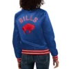Buffalo Bills Full Count Women's Blue Satin Jacket - Image 2