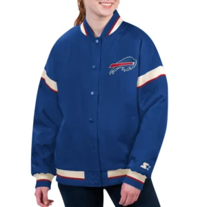 Buffalo Bills Tournament Women's Blue Satin Jacket