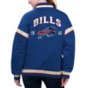 Buffalo Bills Tournament Women's Blue Satin Jacket - Image 2