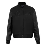 Women's Buffalo Bills Triple Black Wool Varsity Jacket