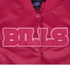 Women's Buffalo Bills Triple Pink Satin Jacket - Image 5