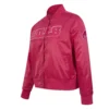 women’s buffalo bills triple pink satin pink jacket